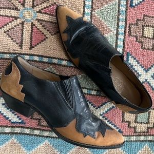 ✨ Vintage Cowboy Ankle Boots ✨